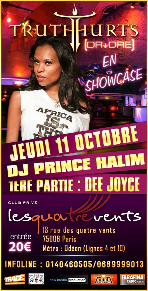 Les 4 Vents Show Case Truths Hurts Jeudi 11 Octobre 2012